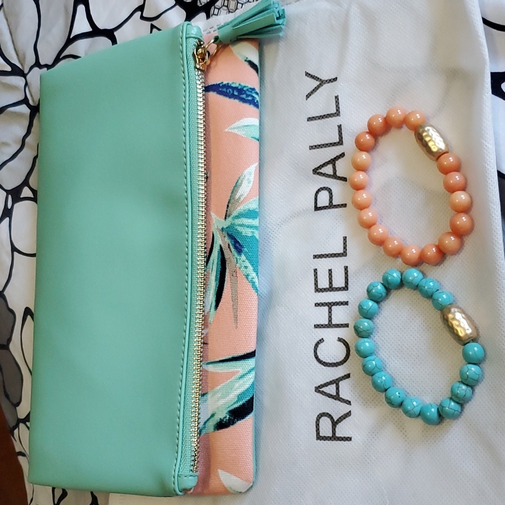 Rachel Pally Clutch with 2 matching bracelets